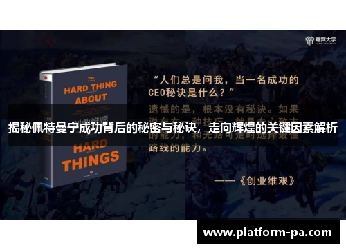 揭秘佩特曼宁成功背后的秘密与秘诀,走向辉煌的关键因素解析 揭秘佩特曼宁成功背后的秘密与秘诀,走向辉煌的关键因素解析